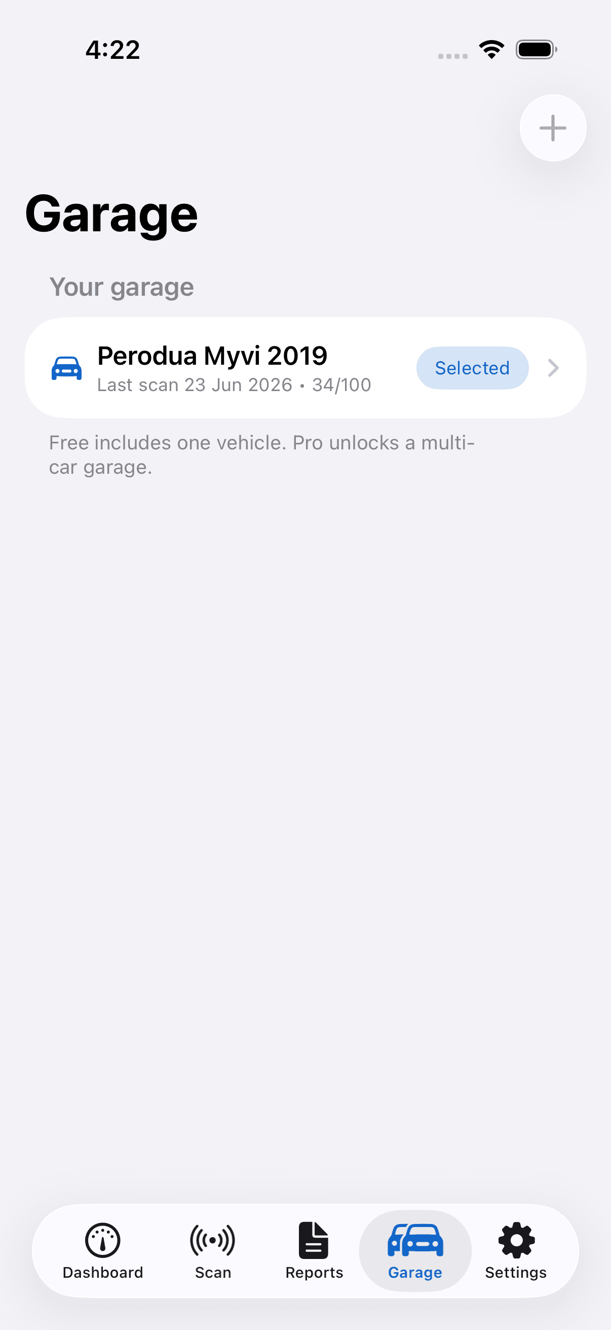 AutoMalaya OBD — Multi-car garage
